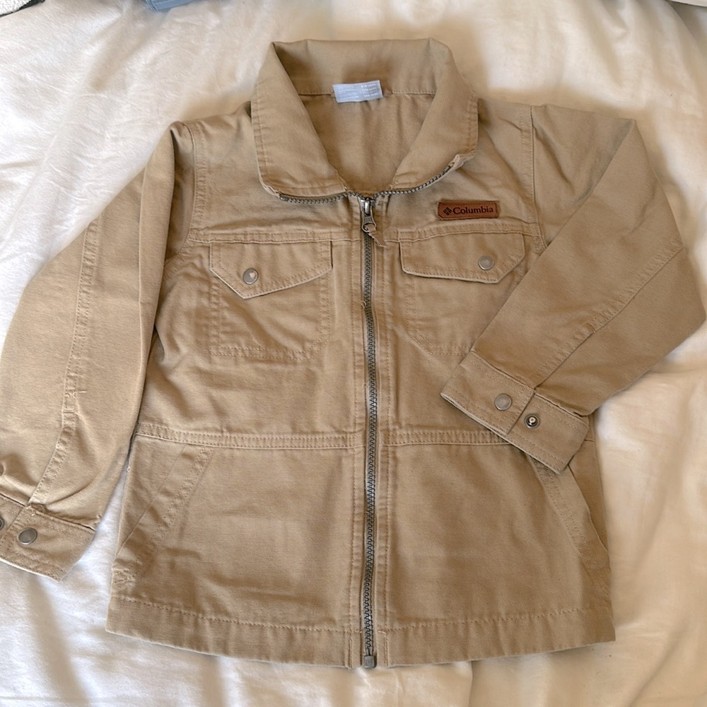 COLUMBIA. Canvas unlined barn jacket- water repellent xxs 4/5